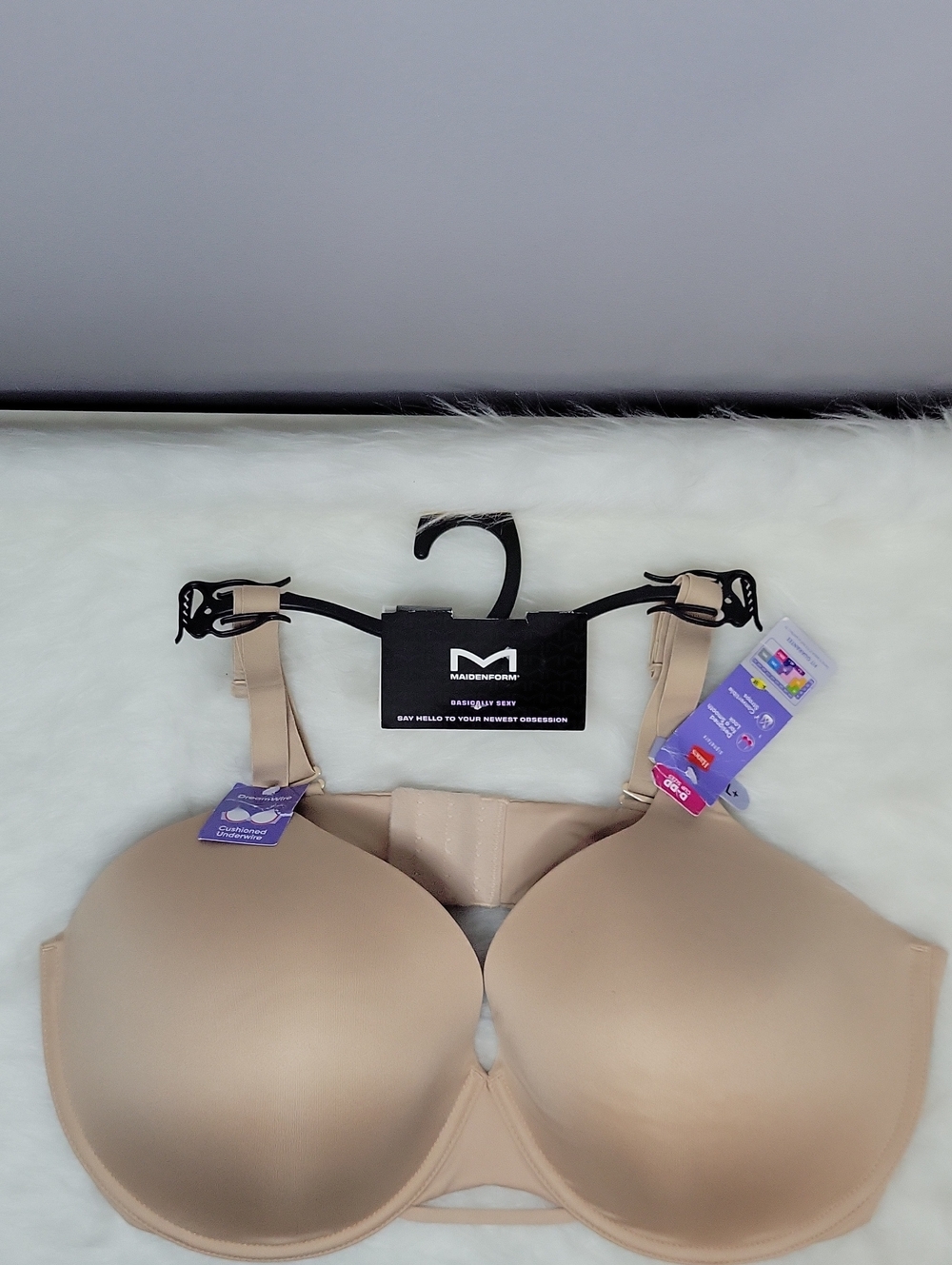 Maidenform/Hanes Women's Underwire T-Shirt Bra, No-Poke Bra, 2XL
